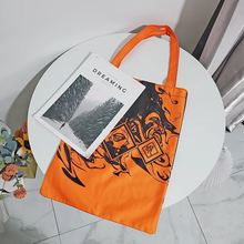 动漫图案加厚布袋中号收纳包逛街手提袋收纳袋手提挎包便携手拎包