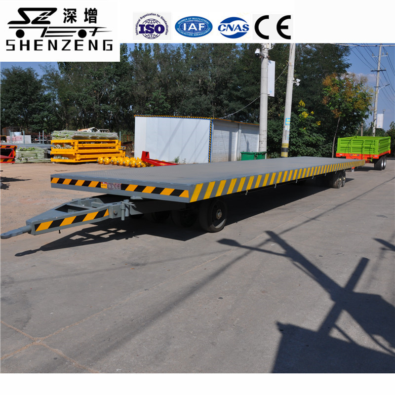 30吨重型平板拖车 供应厂区内周转大型平板拖车 销售牵引平板拖车