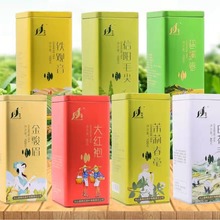 盛华信阳毛尖铁观音碧螺春金骏眉大红袍茉莉春毫白茶毛峰100g铁桶