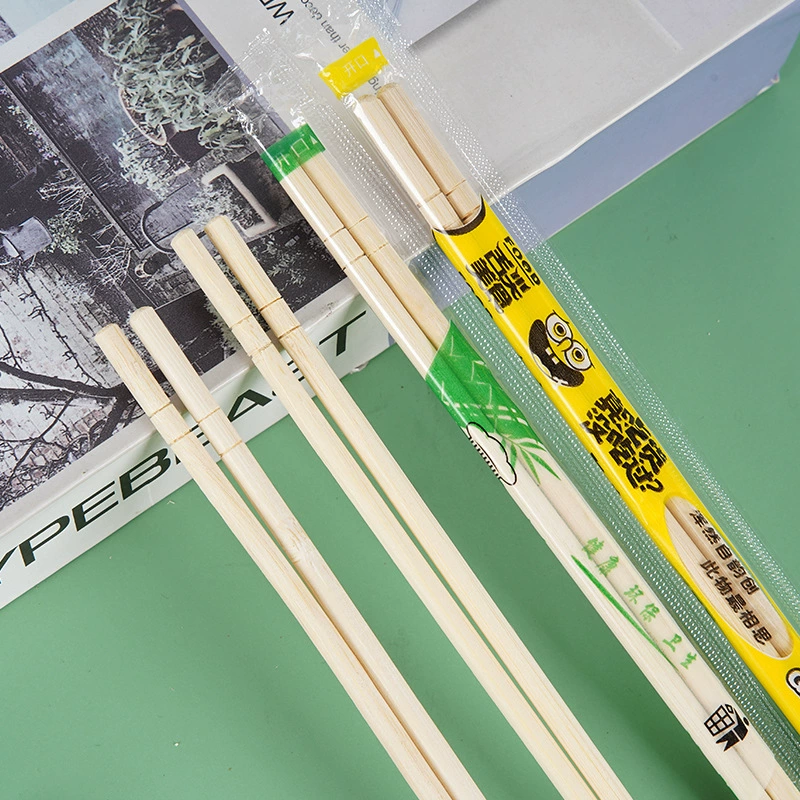 Spot wholesale disposable chopsticks for household takeaway fast food hygienic round chopsticks convenient bamboo chopsticks individually packaged