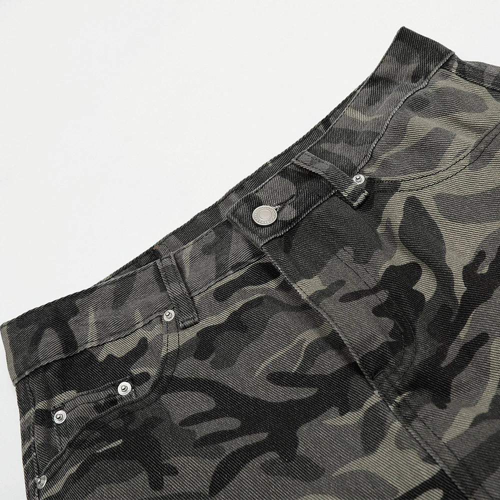 Брюки casual с камуфляжным принтом, стиль марки Tide, американский стиль, тренд сезона