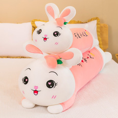 New Plush Teddy Bear Pillow, Giant Rabbit Huggable Stuffed Animal, Unisex Couple's Throw Pillow, Birthday Gift, Long Strip Cushion
