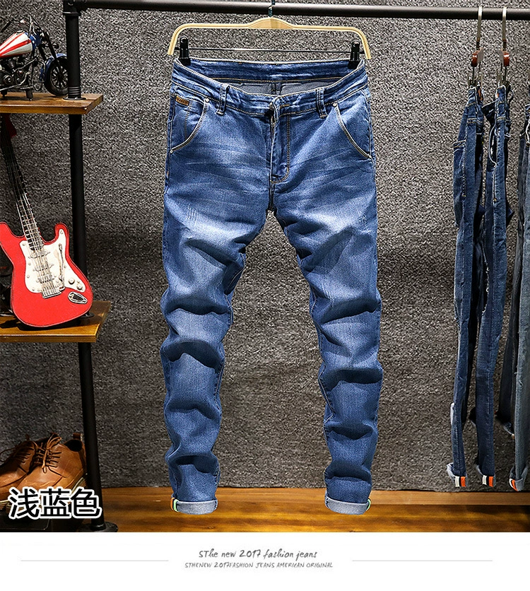 (Cross-border trading), multicoloured high quality jeans, slim fit