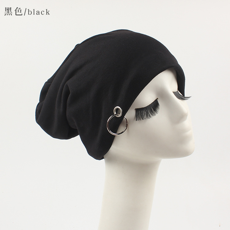 Fashion Black Hoop Caps Wholesale Nihaojewelry display picture 3