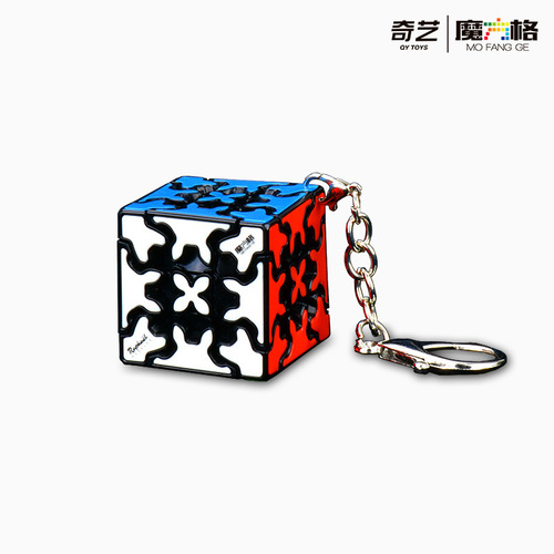 Qiyi gear keychain Rubik's cube 3.0cm third-order special-shaped mini gear Rubik's cube fun Rubik's cube pendant