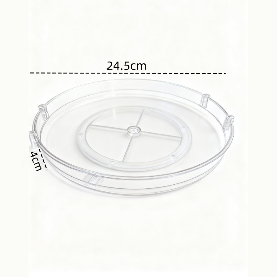 Estante de almacenamiento de condimentos de cocina giratoria transfronteriza Caja de almacenamiento de escritorio de baño Cosméticos de cuidado de la piel Estante de escritorio image 12