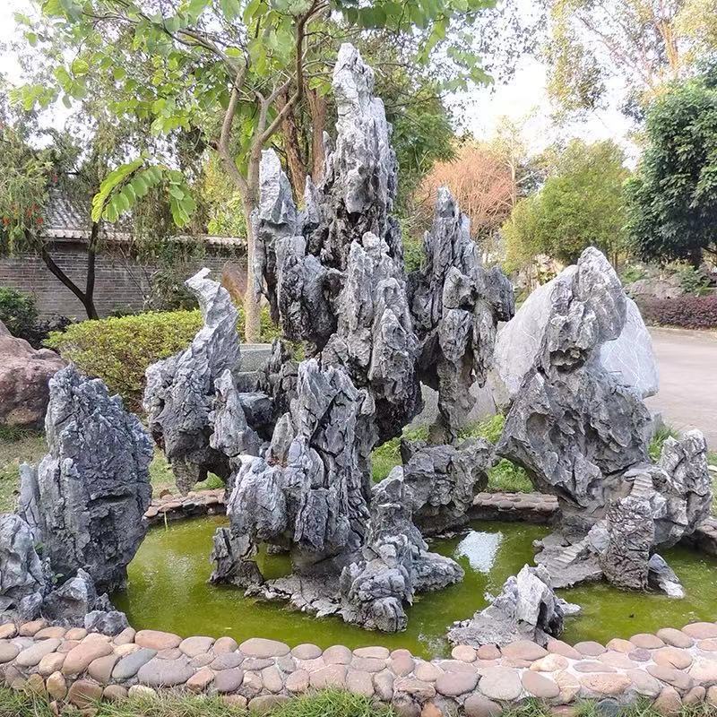 英德批发英石叠石庭院鱼池盆景假山石景观大石头园林造景峰石英石