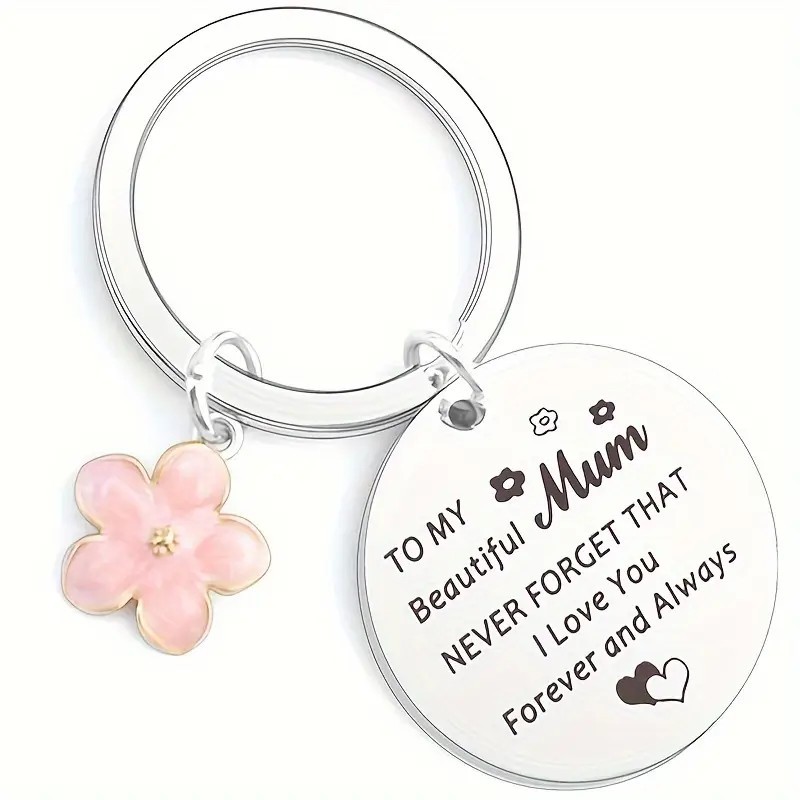 Christmas keychain for mother's day stainless steel
