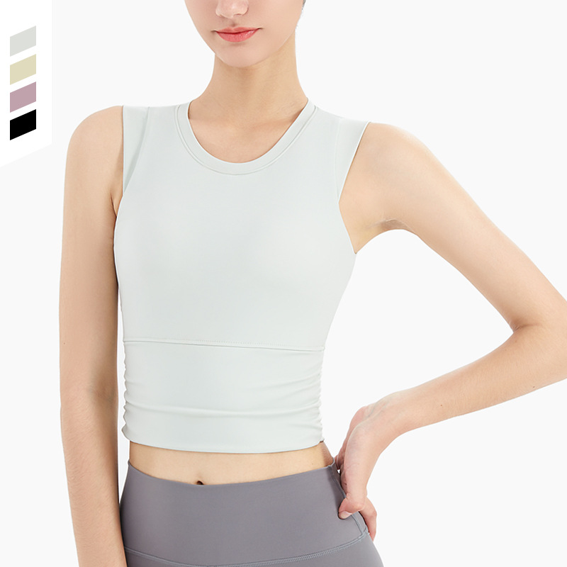 Personalizada ropa interior deportiva damas yoga correr acondicionamiento físico fuera de vestir a prueba de choques en forma de bra chaleco al aire libre