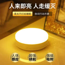 led充电人体感应灯家用节能小夜灯卧室声光控插电楼道灯卫生间