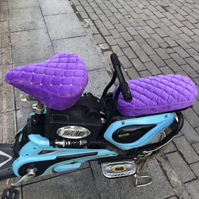 Electric car cushion Car Warm Cover - purple-pointed-front-seat-cover-rear-seat-cover