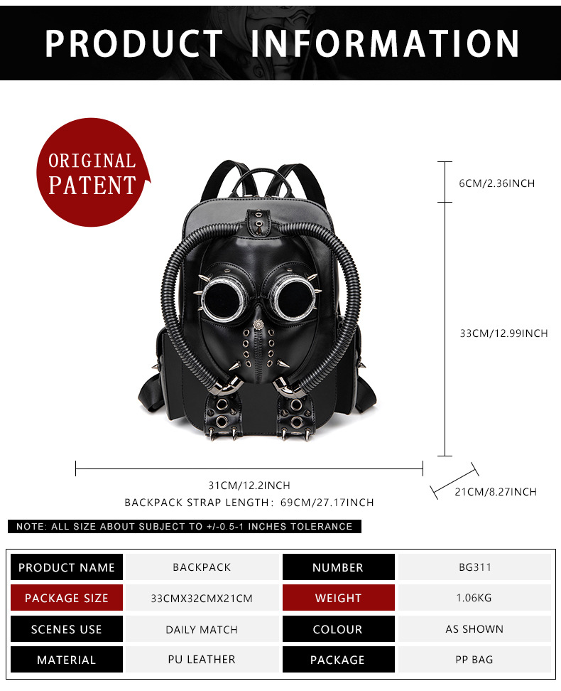 BG311-尺寸表-English