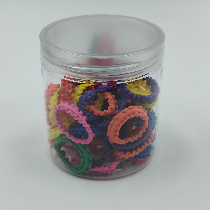 Fábrica directa enlatada de alta elasticidad no daña cabello de cabello de chicas anillo de toalla simple banda de goma cabello de cabello anillo de cabello de bebé