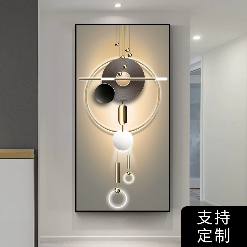 Self-adhesive modern three dimensional stickers on wall, light luxury style, 3D