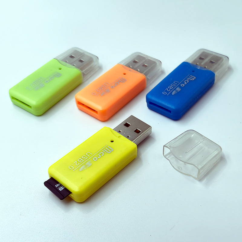 供应 TF卡读卡器 USB2.0接口 读卡器 颜色随机发