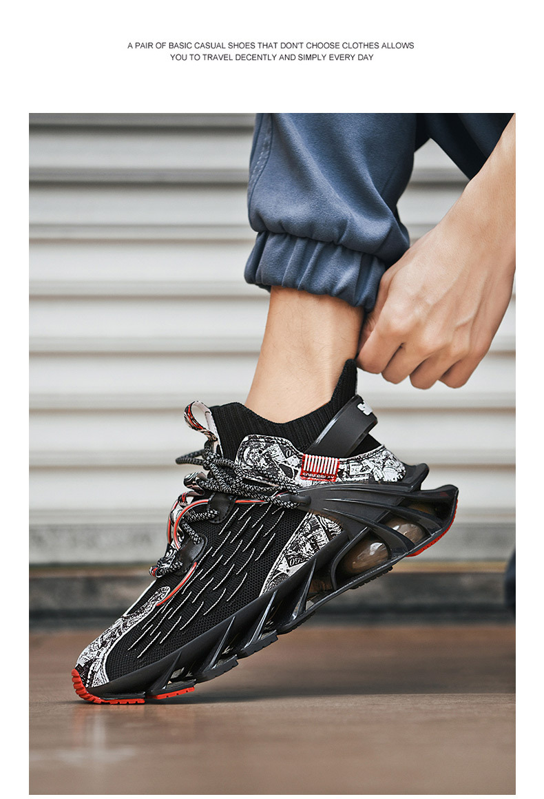 Men's Spring Autumn 2024 new fly woven mesh casual running sports with shock absorption and wear resistance, summer_voghion.com