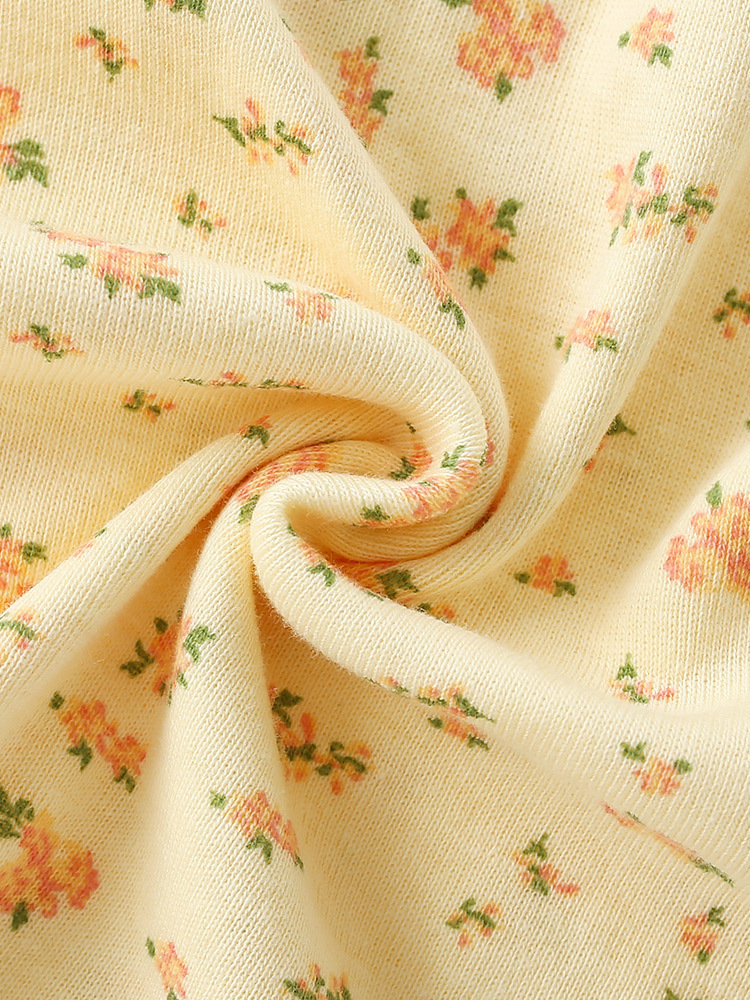 Malwee transfronterizo vestido de verano de niñas vestido lindo impresión de cuello redondo para niños europeos y estadounidenses suave estilo de piel