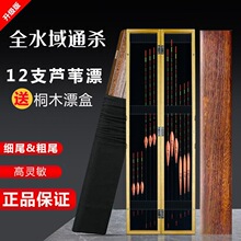 芦苇鱼漂套装桐木漂盒通杀鲫鱼鲤鱼罗非青鱼鲢鳙翘嘴野钓黑坑浮漂
