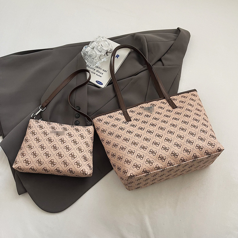 Bolso de dos piezas 2024 nuevo bolso de hombro de cercanías con estampado retro Tendencia bolso de alta capacidad Bolsos transfronterizos