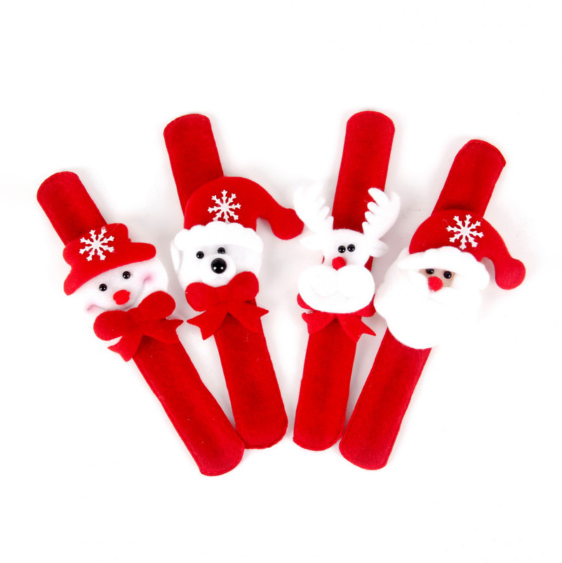 Decoraciones navideñas para niños, anillo a presión para árbol de Navidad, pulsera de juguete para fiesta infantil, nuevo estilo