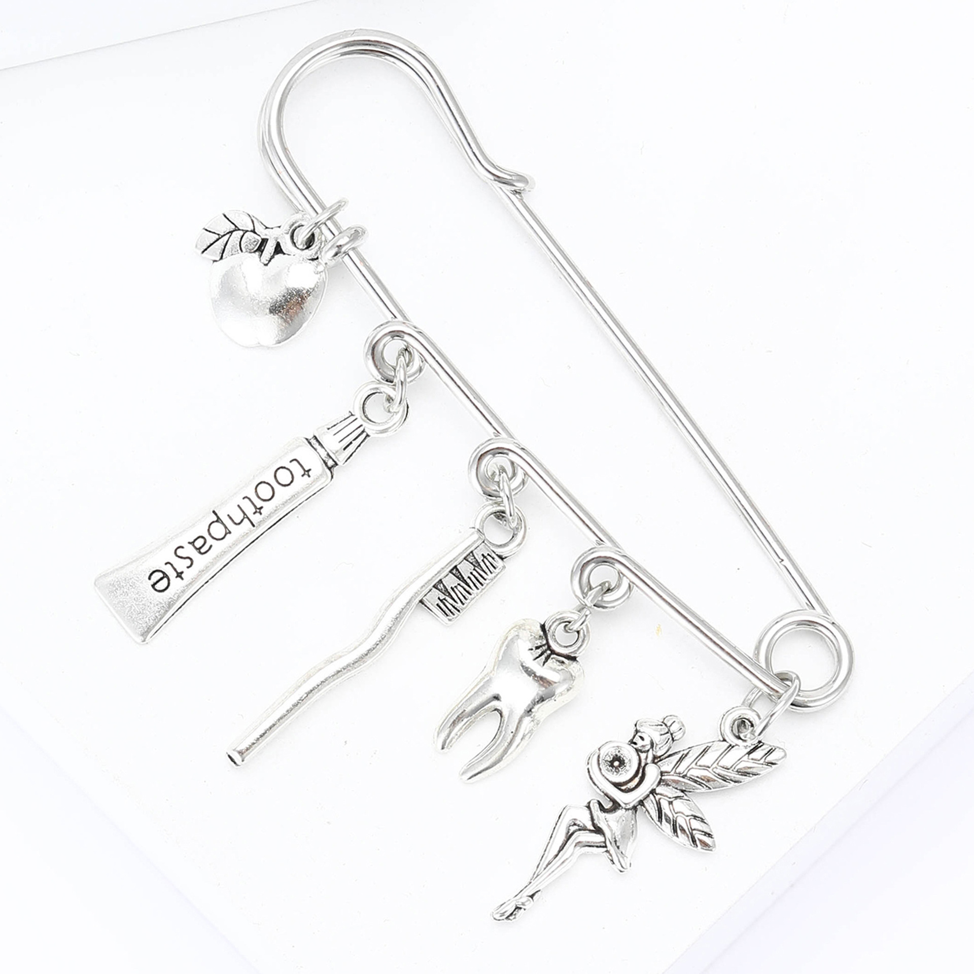 Novelty Style Novelty Pin Nurse Hat Toothbrush Toothpaste Alloy Plating Women's Brooches