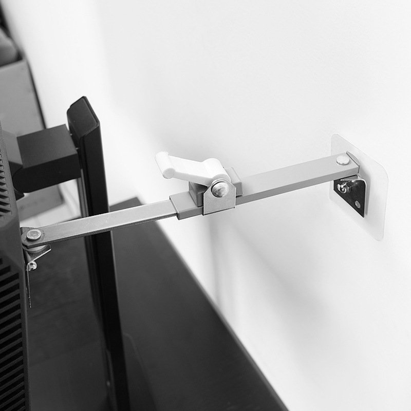 Tv Anti-Tip Device, No-Drill Lcd Monitor Front and Rear Anti-Tip Protector, Child-Proof Tv Anti-Fall Mount Tv Anti-Tip Device, No-Drill Lcd Monitor Front and Rear Anti-Tip Protector, Child-Proof Tv Anti-Fall Mount