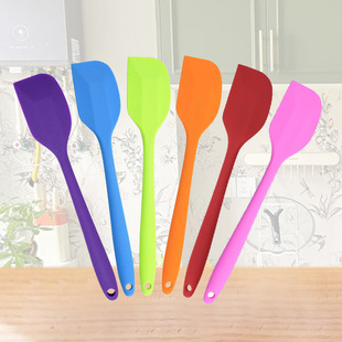 Baking Tools Colorful Integrated Silicone Spatula Jam Honey Mixing Knife Cake Cream Spreader Butter Spatula