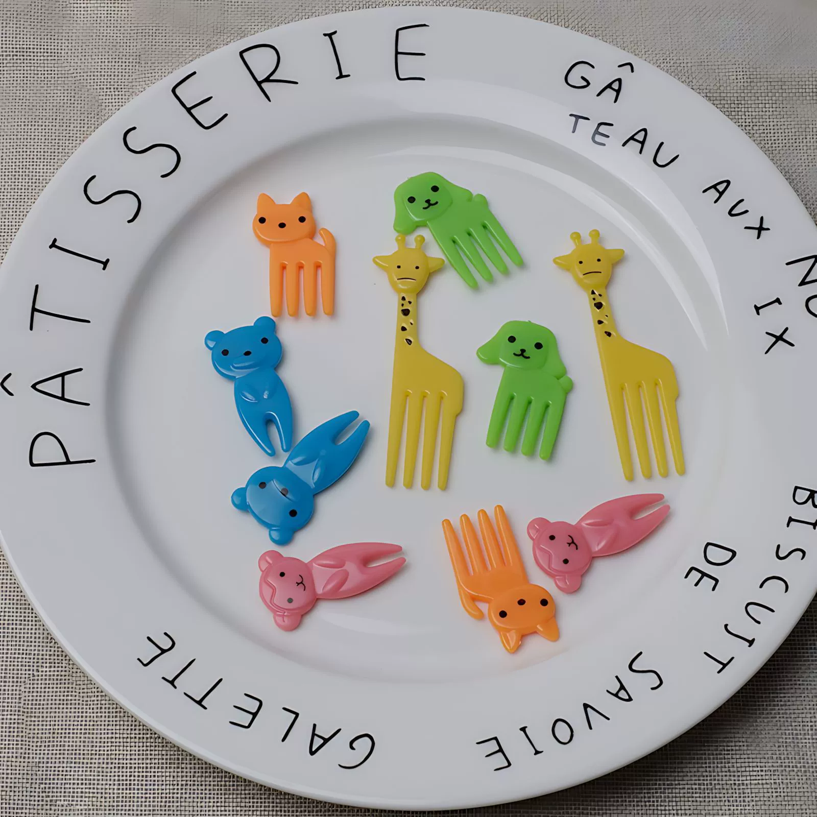 Трансграничный жираф картон фруктовая вилка мультфильм животных фруктовая вилка одноразовые креативные фруктовые палочки для кухонных принадлежностей