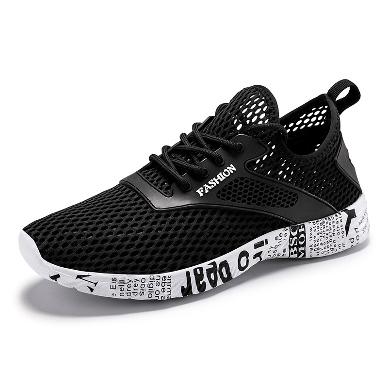 1918 men's hollow breathable mesh shoes upstream shoes hole shoes summer low-top lightweight running casual sneaker