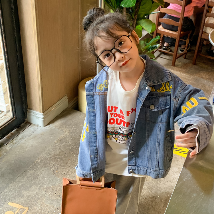 Tckids Autumn Collection "Heavyweight" Fully Embroidered Loose-Fit Denim Jacket