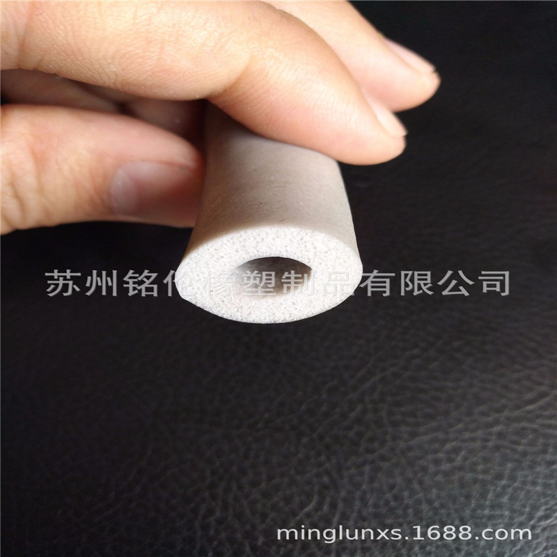 低密度硅胶发泡海绵管 橡胶密封条 机柜冰箱硅胶密密封条