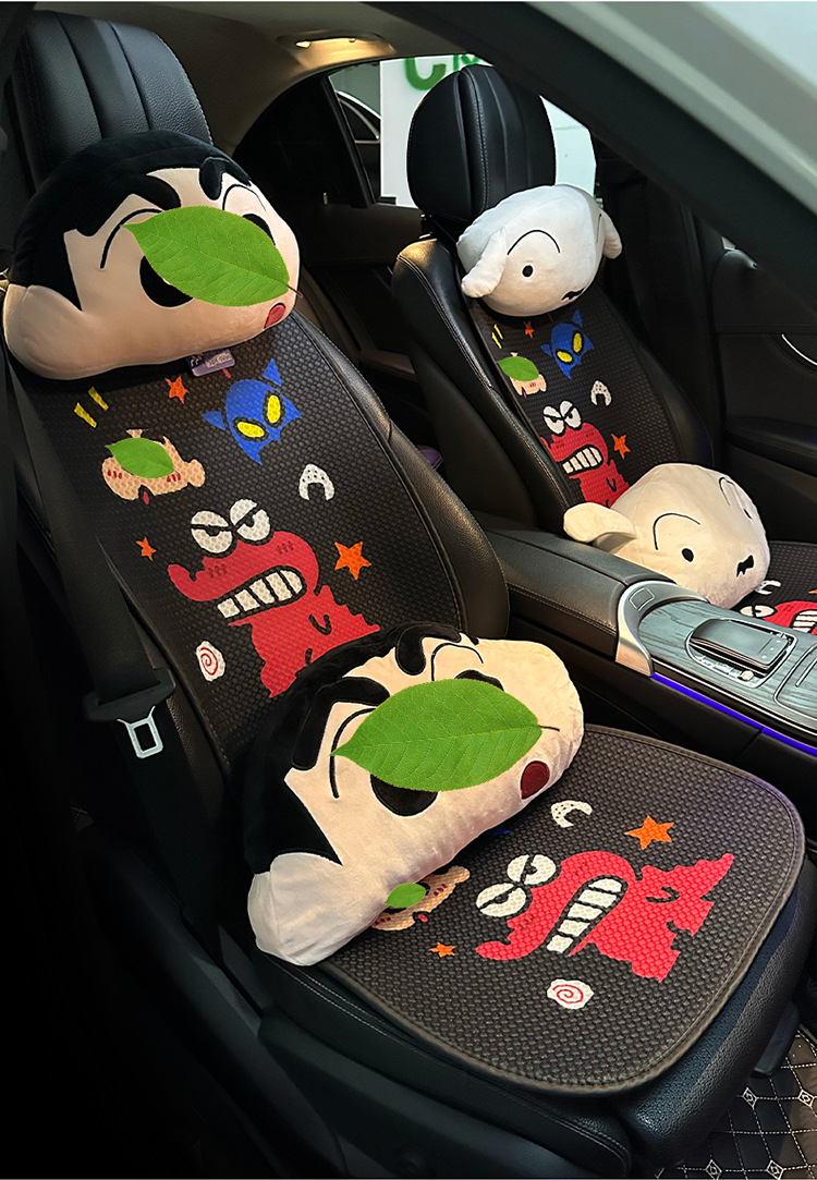 Cartoon Car Cushion Four Seasons Universal Internet Popular Small New Cute Half Encircled Women's Car Cushion Summer Seat Cover