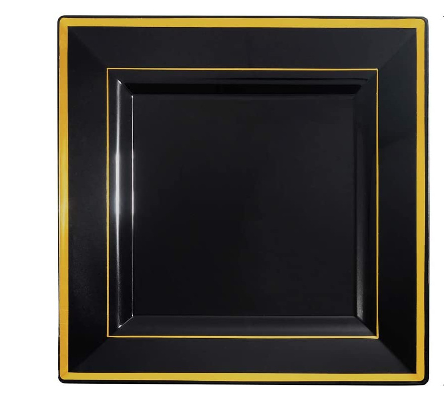 方盘黑底金边