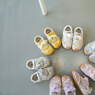 Children's sneaker Hollow 2025 New Summer Girls Forrest Gump Shoes Mesh Shoes Kids Ins Mesh Shoes Frame