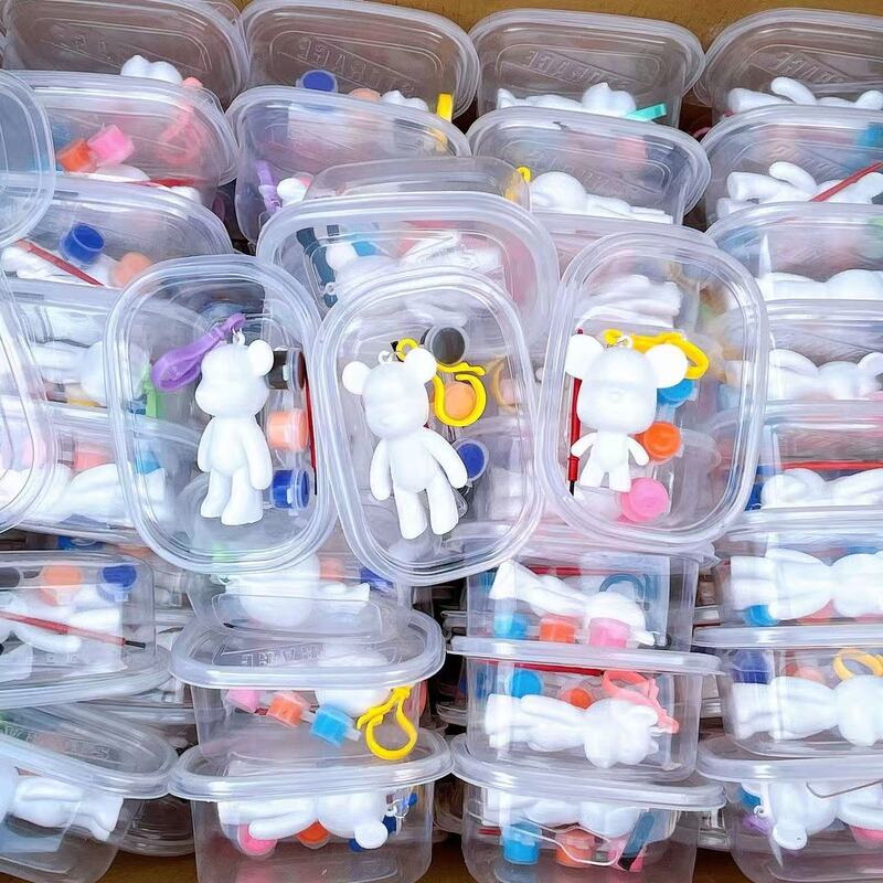 Children's Graffiti Toy Boxed Fluid Bear Violent Bear DIY Coloring Hand-Made Graffiti Toy Street Stall Ring Toy