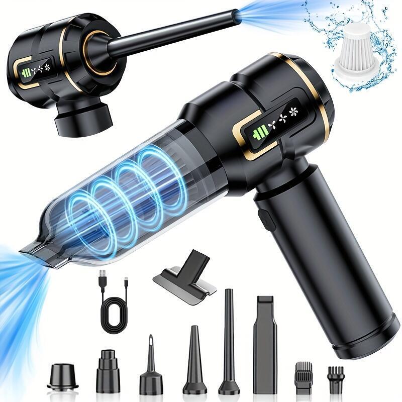 Car Vacuum Cleaner Wireless Power Display Portable Brushless Motor Home Car Handheld Dust Collector Dust Blower Cross-Border