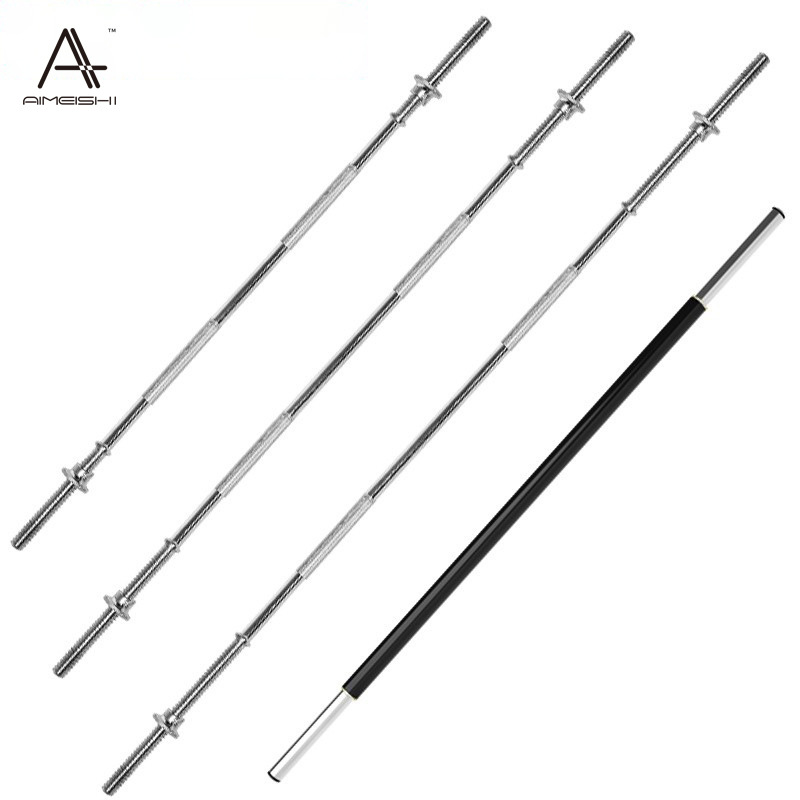 Barbell set weightlifting barbell bar sports fitness dumbbell bar Universal Small hole rubber barbell piece