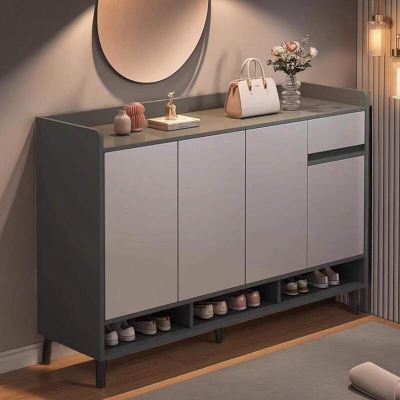 Solid Wood Shoe Cabinet New Model 2026 Entryway Cabinet Doorway Foyer Storage Space-Saving Shoe Rack Solid Wood Ecological Board