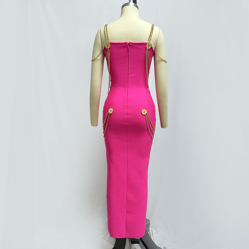 Elegant Women's Bandage Evening Dress For Formal Prom Occasions_voghion.com