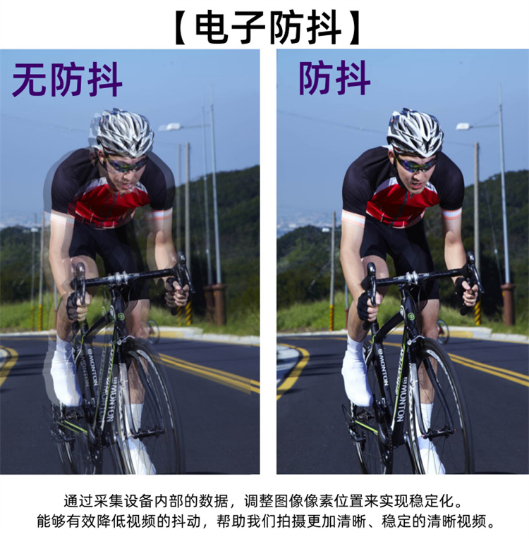 Suitable for Sports Cameras, Motorcycle Driving Recorders, High-Definition Anti-Shake, Waterproof, Cycling Electric Motorcycles, Motorcycles