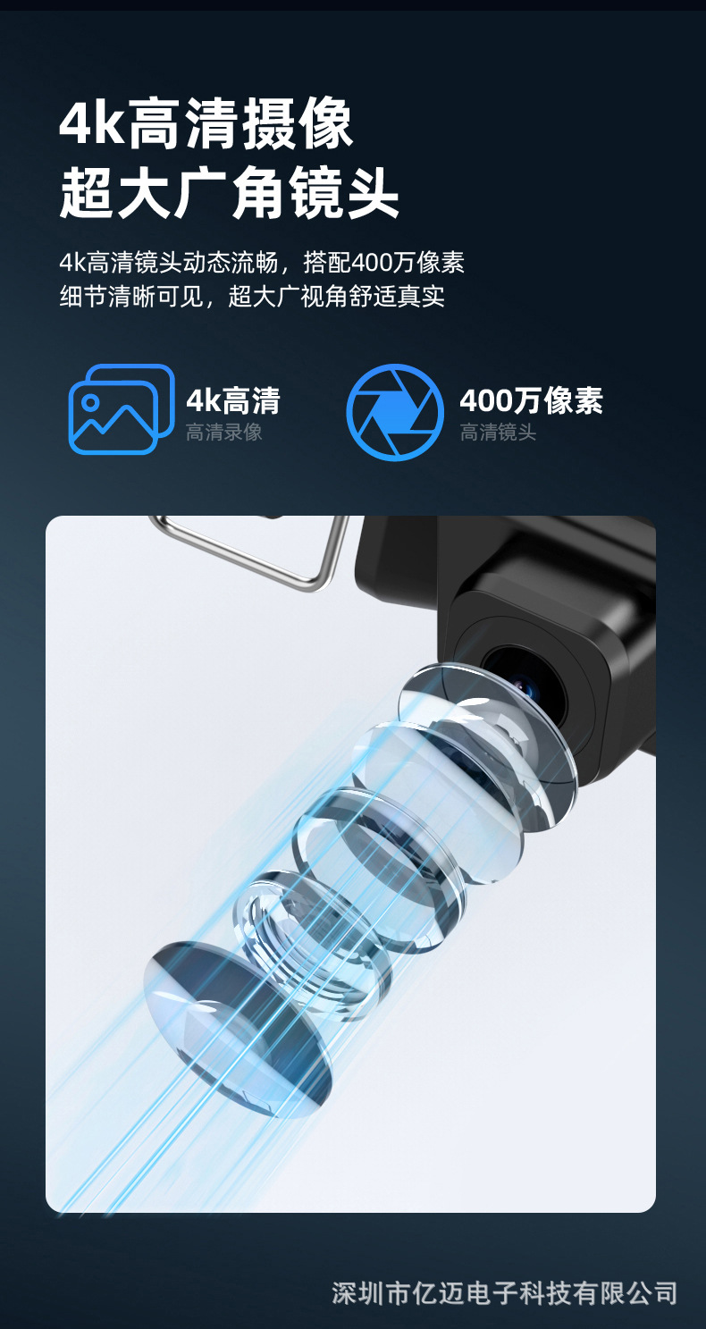 In-Stock K10Max New Cross-Border Helmet Headset with 4K High-Definition Video Recording, Noise Reduction, Music, and High-Quality Lossless Transmission