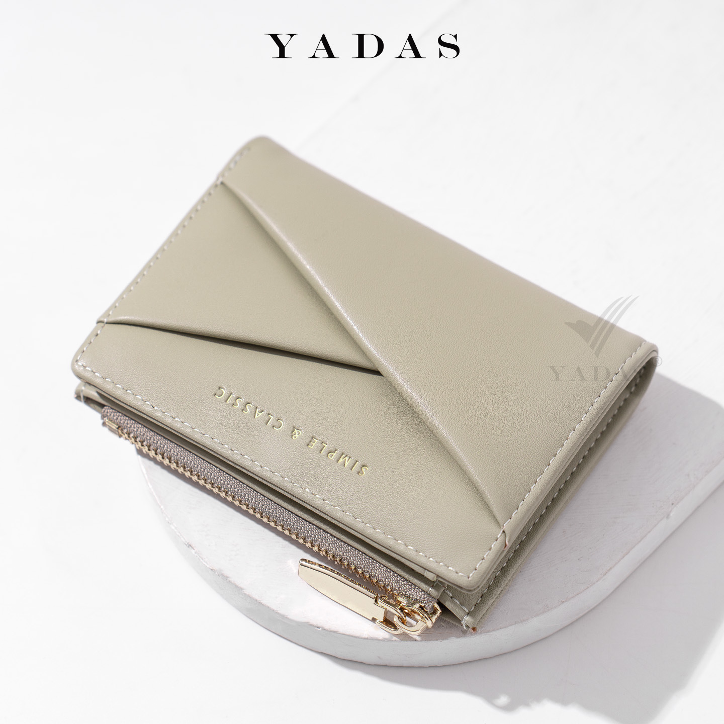 Nuevo tipo de mujer corta billetera coreana empalmado dos plegables cremallera billetera de cambio de moda monedero de color sólido billetera mujer