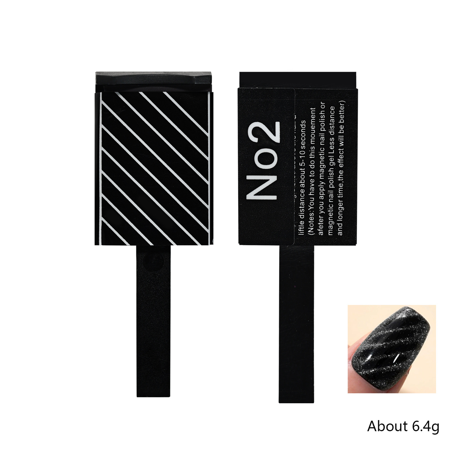 Herramientas para decoración de uñas, imán magnético súper fuerte para ojo de gato con varios estilos, imán para gel de ojo de gato, varita magnética multifuncional pequeña