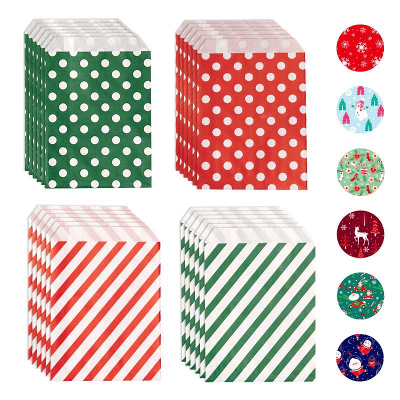 Christmas Cartoon Style Color Block Paper Party Gift Wrapping Supplies display picture 1