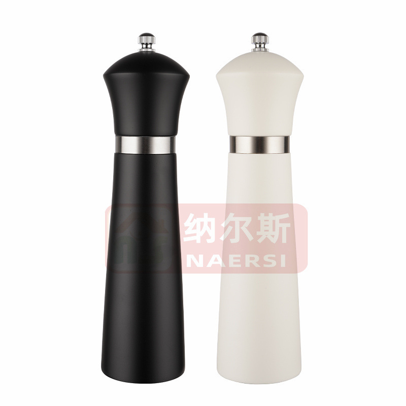 新しい黒と白の胡椒研磨器手動胡椒研磨器塩研瓶陶磁器芯家庭用厨房工具|undefined