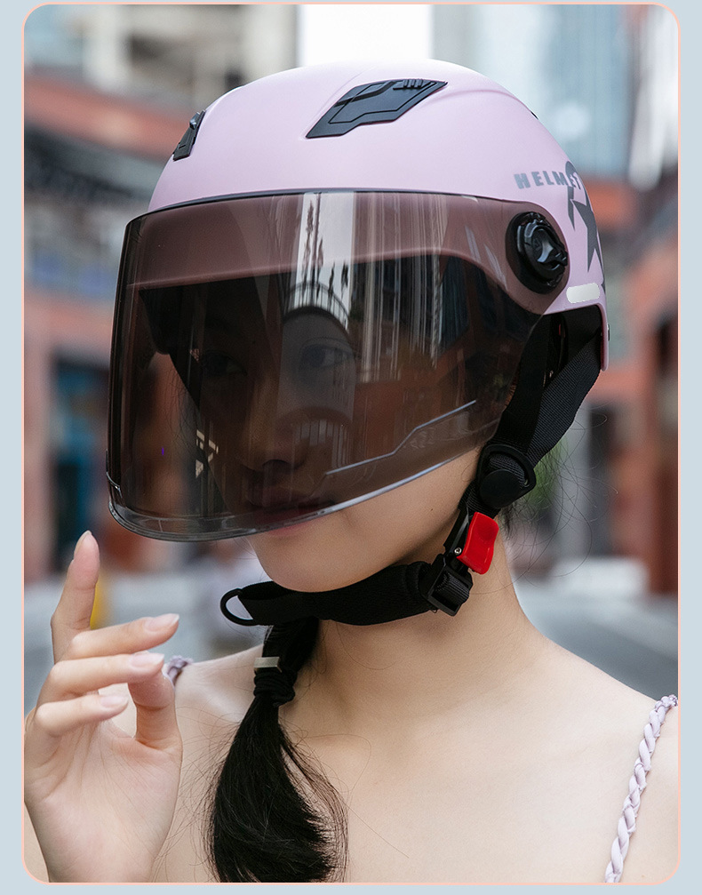 3C Certified Electric Vehicle Helmet, Motorcycle Safety Helmet, Cycling Half Helmet, Protective Commuter Helmet, Anti-Uv