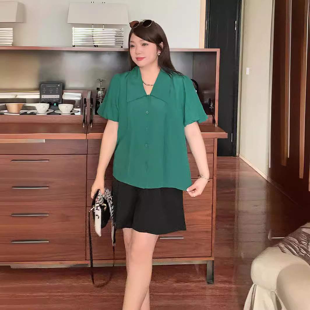  夏  XL-4XL 大きいサイズ シャツ/ブラウス