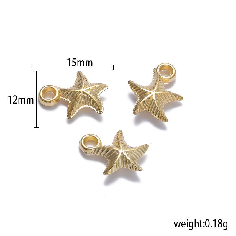 Diy Plastic Ccb Starfish Bracelet Necklace Single Pendant Jewelry Accessories Wholesale display picture 4