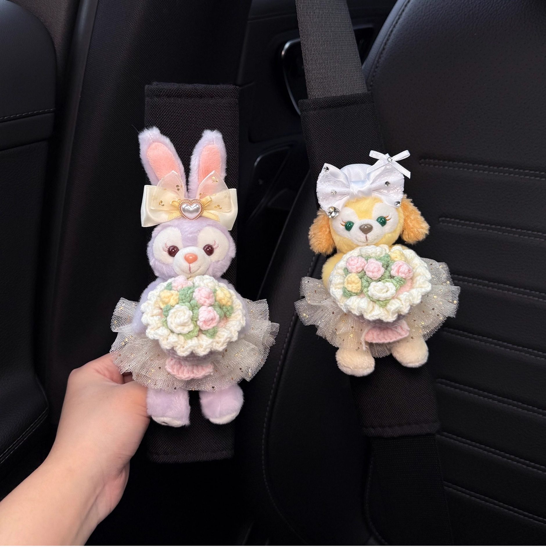Star Dew Car Seatbelt Shoulder Pads, Cute and High-End for the Car Interior, Anti-Wear for Women's Clothing, New Style for Couples