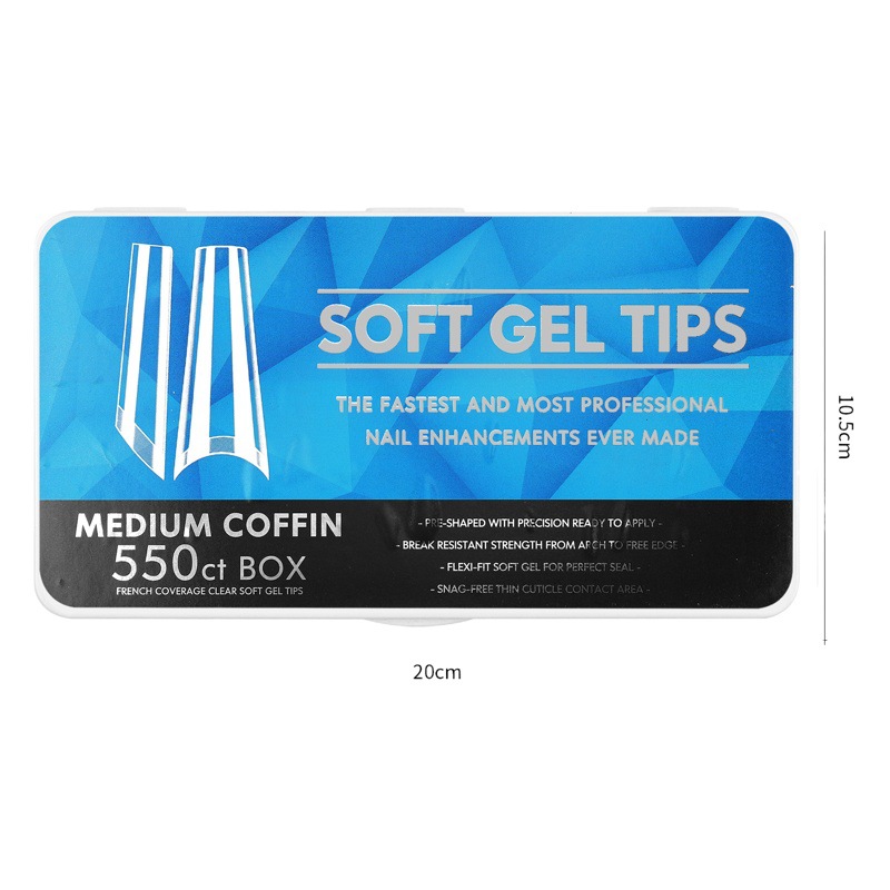 Transfronterizo de porcelana caliente caja blanca esmalte de uñas ultrafino sin costuras esmerilado no tallado de molienda hecho a mano desgaste uñas falsas al por mayor